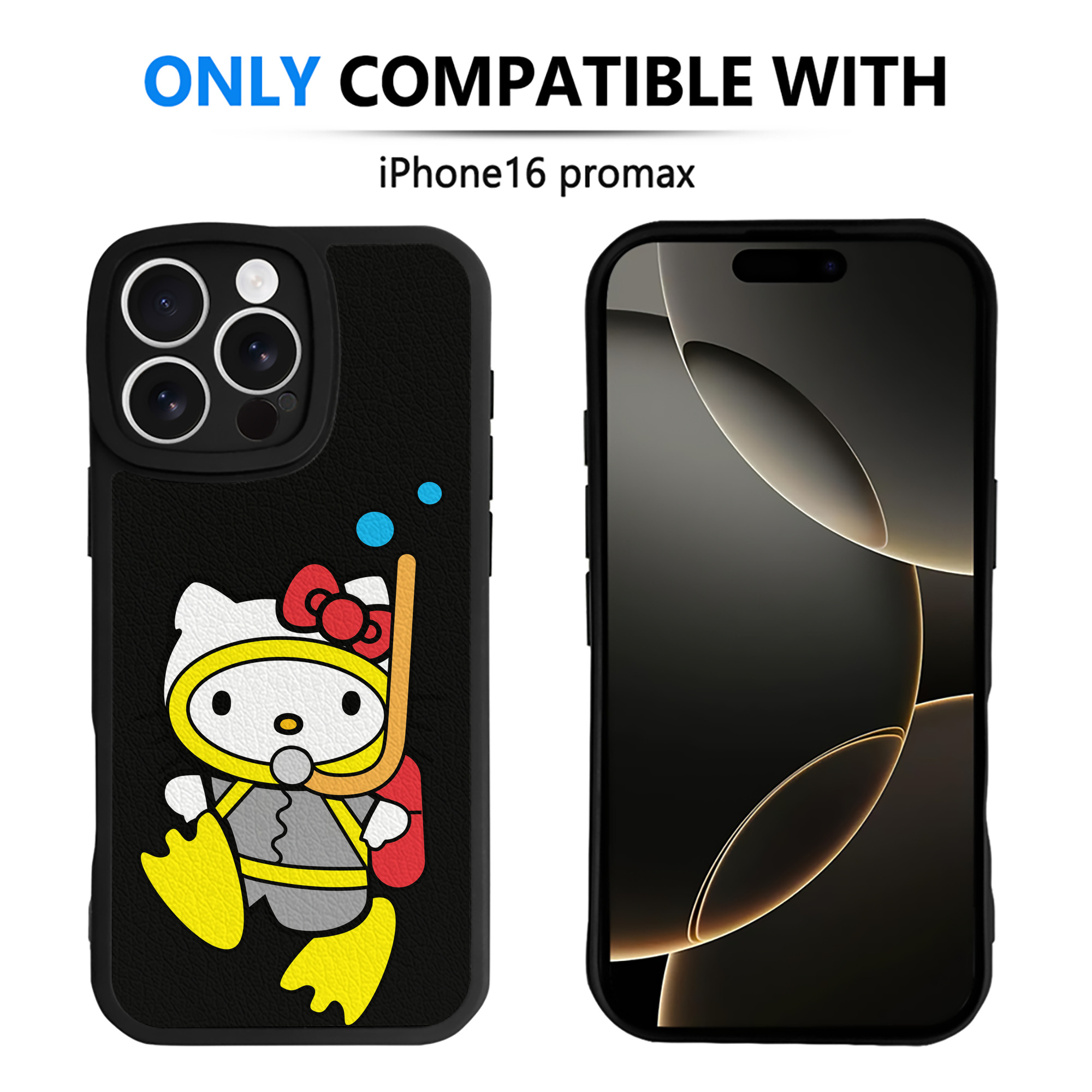 （画像用） Hello Kitty ハローキティ 【iPhone 16シリーズ対応】シリコンスマホケース（レザー調） 材質：シリコン